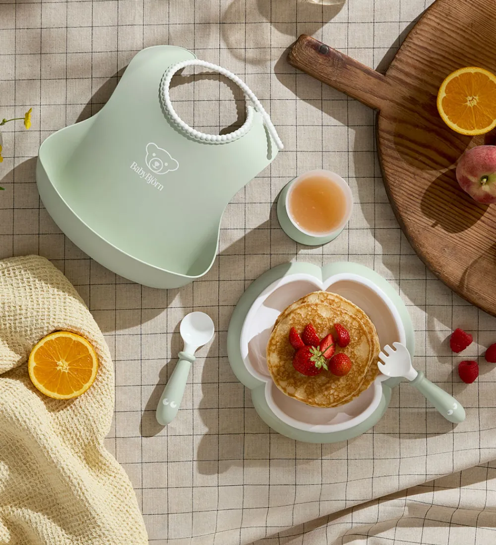 BabyBjörn Spisesæt>Spisesæt - 5 Dele - Pastelgrøn