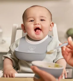 BabyBjörn Spisesæt|Hagesmække>Spisesæt - 3 Dele - Grå