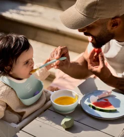 BabyBjörn Spisesæt|Hagesmække|Spisesæt - 3 Dele - Pastelgrøn