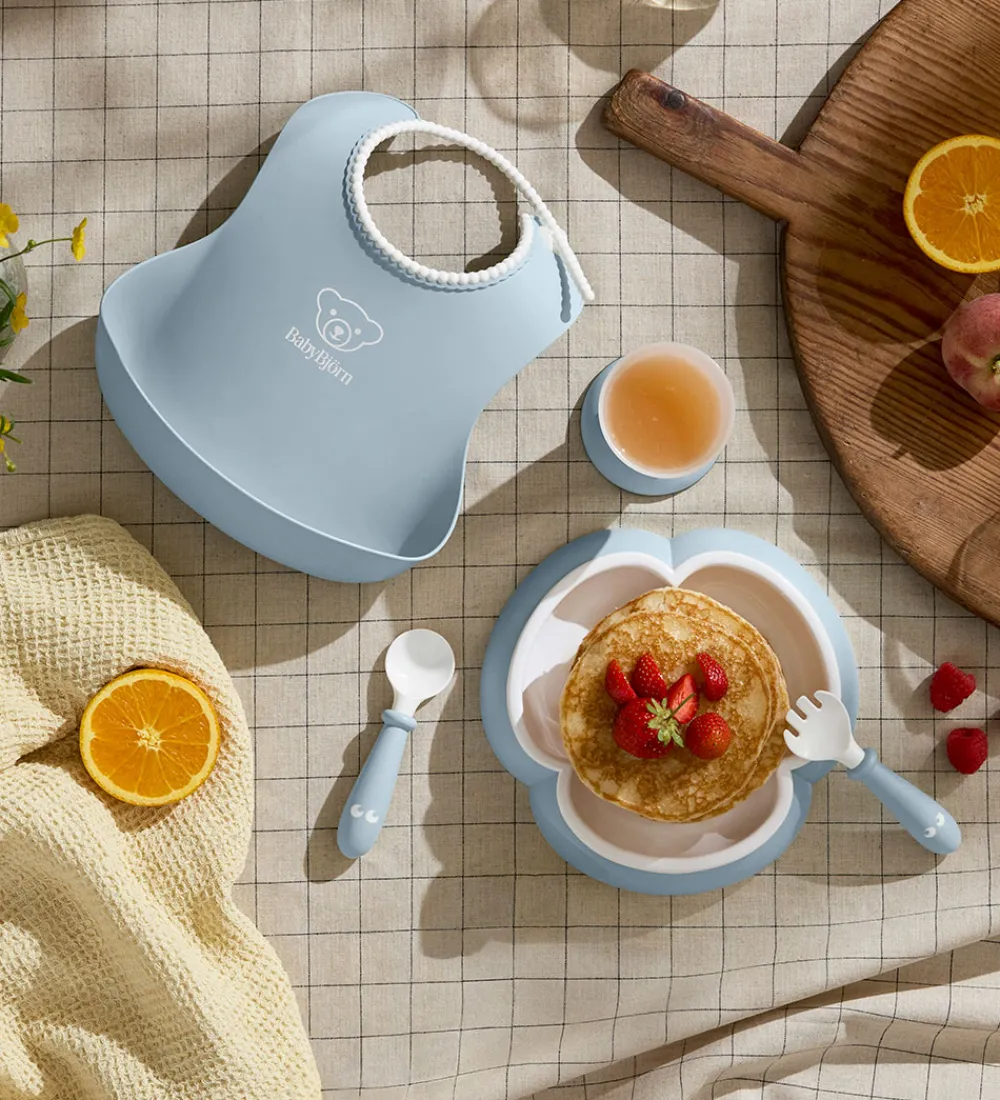 BabyBjörn Spisesæt|Spisesæt - 5 Dele - Pastelblå
