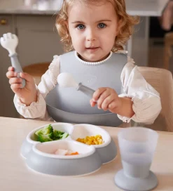 Børn BabyBjörn Spisesæt|Hagesmække>Spisesæt - 8 Dele - Grå