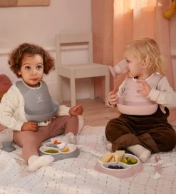 Børn BabyBjörn Spisesæt|Hagesmække></noscript>Spisesæt - 8 Dele - Grå