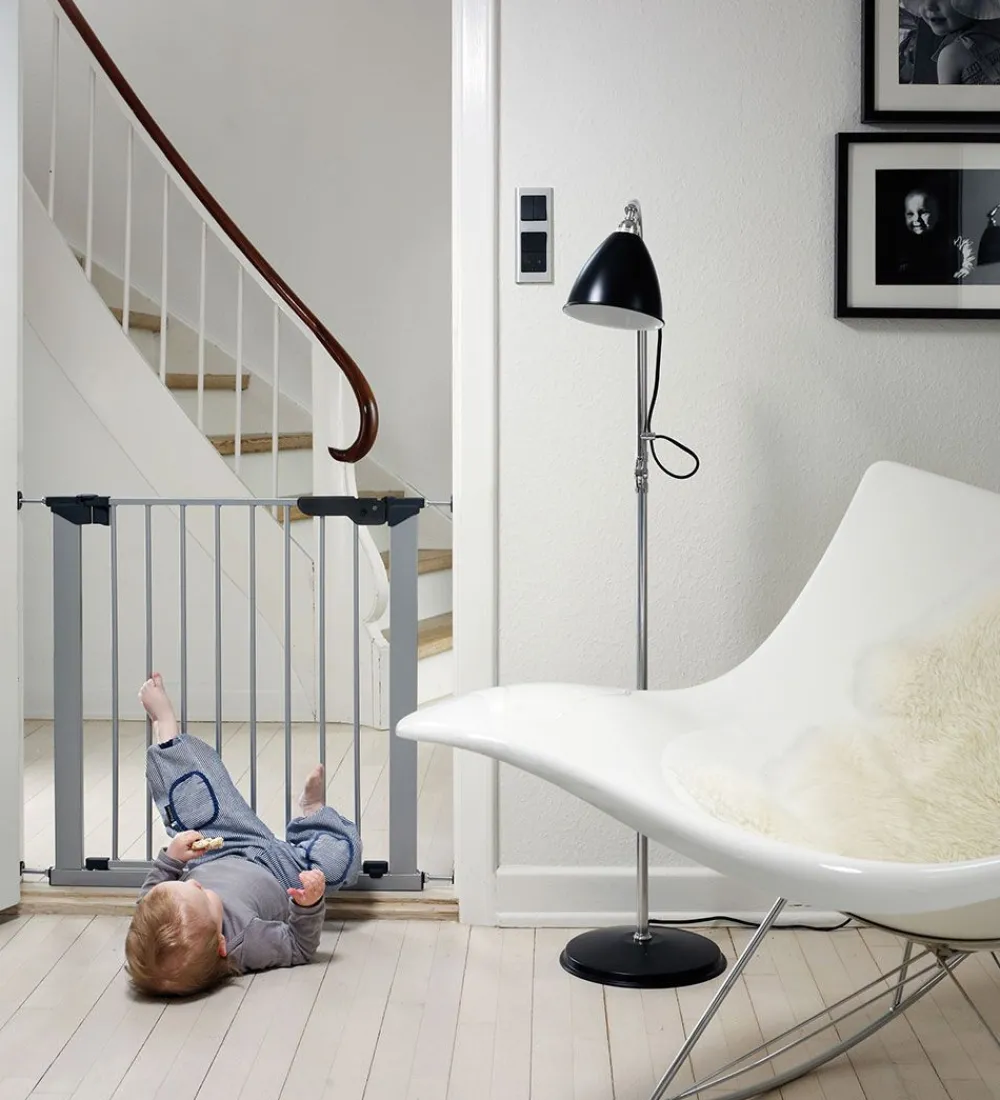 Børn BabyDan Børnegitre|Sikkerhedsgitter Premier - 73,5-79,6 cm - Sølv