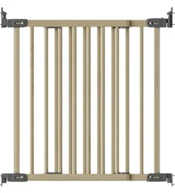 Børn BabyDan Børnesikkerhed|Børnegitre|Sikkerhedsgitter - Flexi Fit Wood Deluxe - Nature