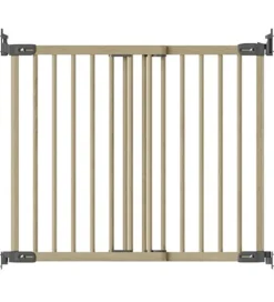 Børn BabyDan Børnesikkerhed|Børnegitre|Sikkerhedsgitter - Flexi Fit Wood Deluxe - Nature