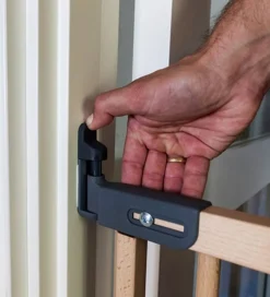 Børn BabyDan Børnesikkerhed|Børnegitre|Sikkerhedsgitter - Flexi Fit Wood Deluxe - Nature