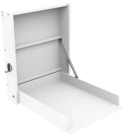 BabyDan Pusleborde>Vægophængt Puslebord - 58x75x75 cm - Hvid