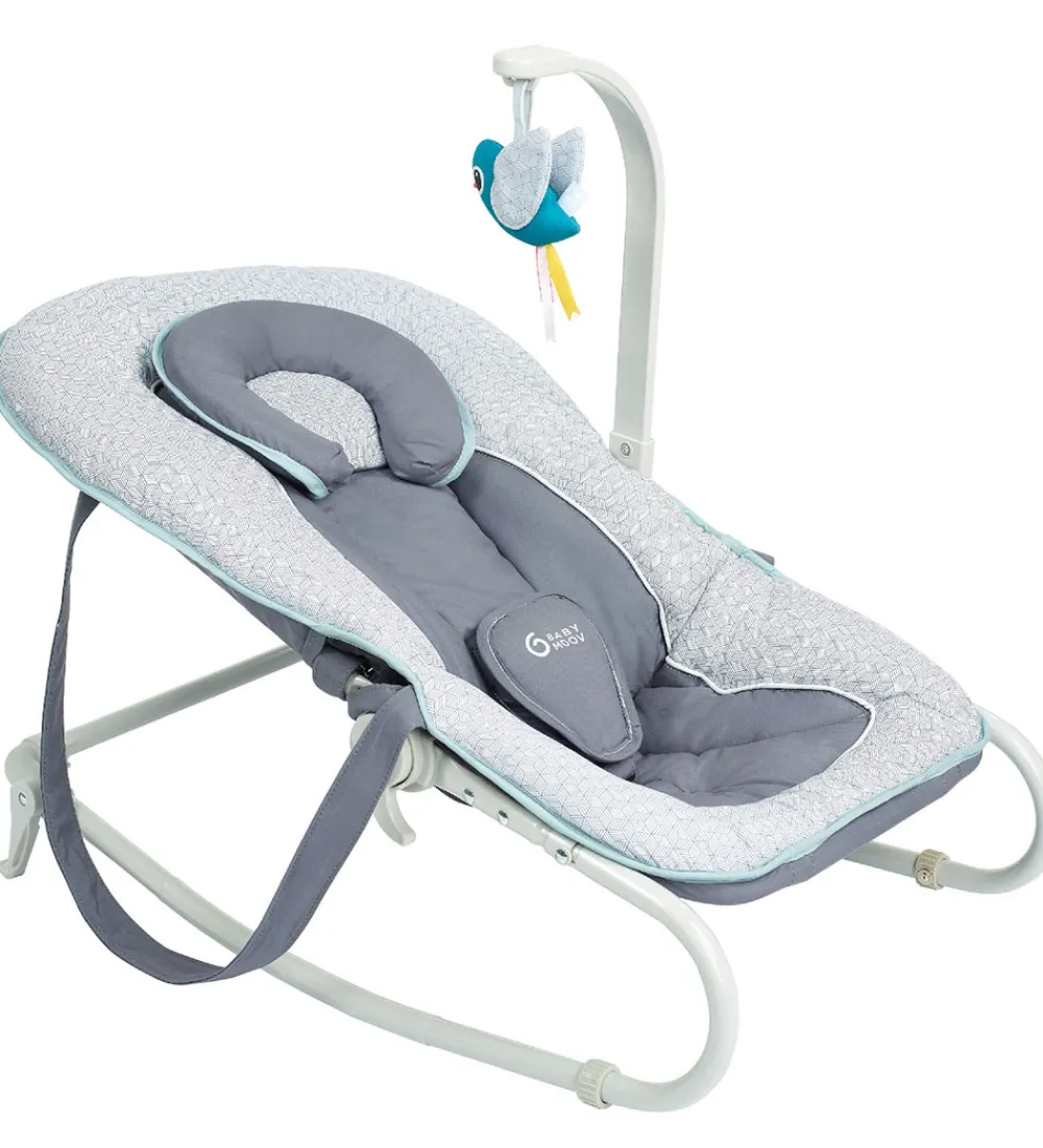 Babymoov Stole|Skråstol - Bubble - 63x40x48 cm - Graphik Blue