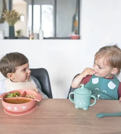 Babymoov Spisesæt>Spisesæt - 4 Dele - Learn'isy - Rose m. Print