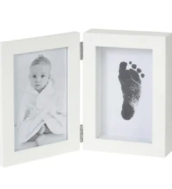 BAMBAM Plakater Og Billeder|Billedramme m. Fod-/Håndaftryk - Hvid