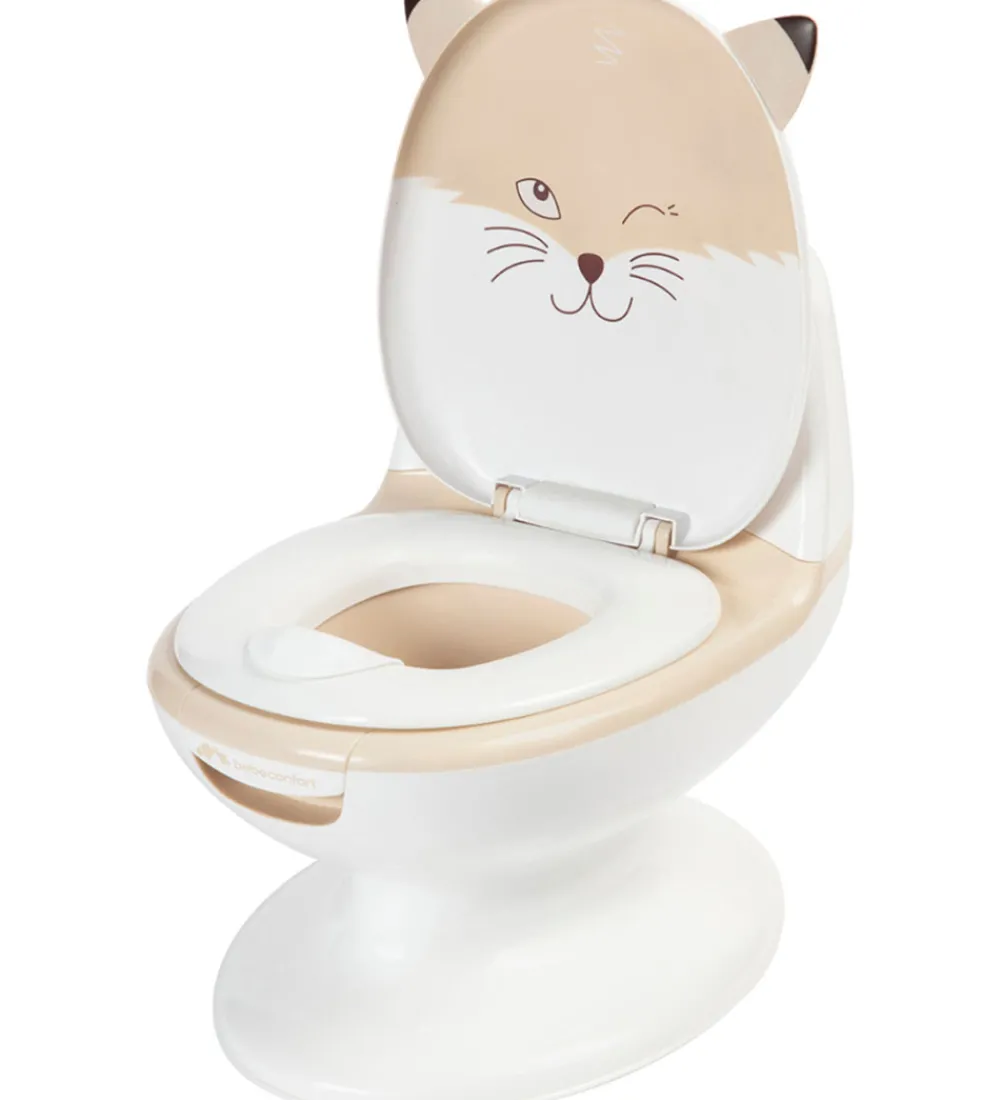 Bebeconfort Potter Og Toilethjælp|Toilet - Mini - Hvid/Sand m. Ræv
