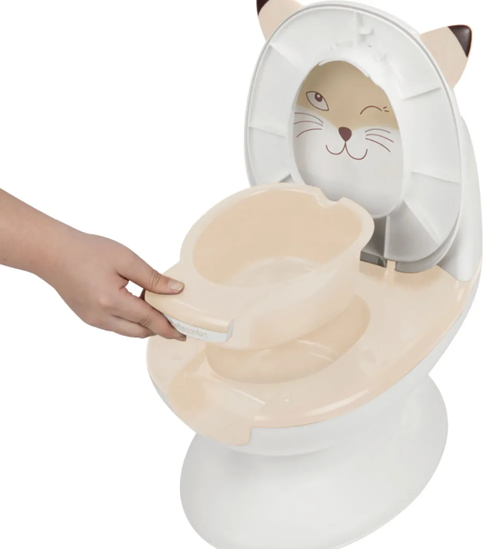 Bebeconfort Potter Og Toilethjælp|Toilet - Mini - Hvid/Sand m. Ræv