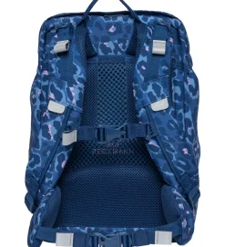 Beckmann Skoletasker|Skoletaske - Classic - Cheetah - Mørkeblå