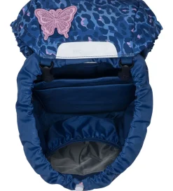 Beckmann Skoletasker|Skoletaske - Classic - Cheetah - Mørkeblå