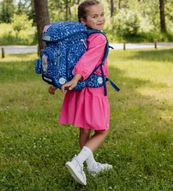 Beckmann Skoletasker|Skoletaske - Classic - Cheetah - Mørkeblå