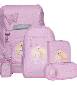 Beckmann Skoletasker>Skoletaskesæt - Classic Maxi - Rosie - Pink