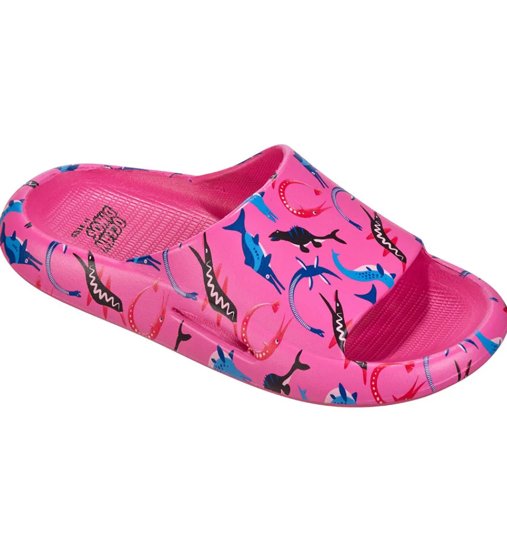 BECO Badesandaler>Badesandaler - Ocean Dinos - Pink
