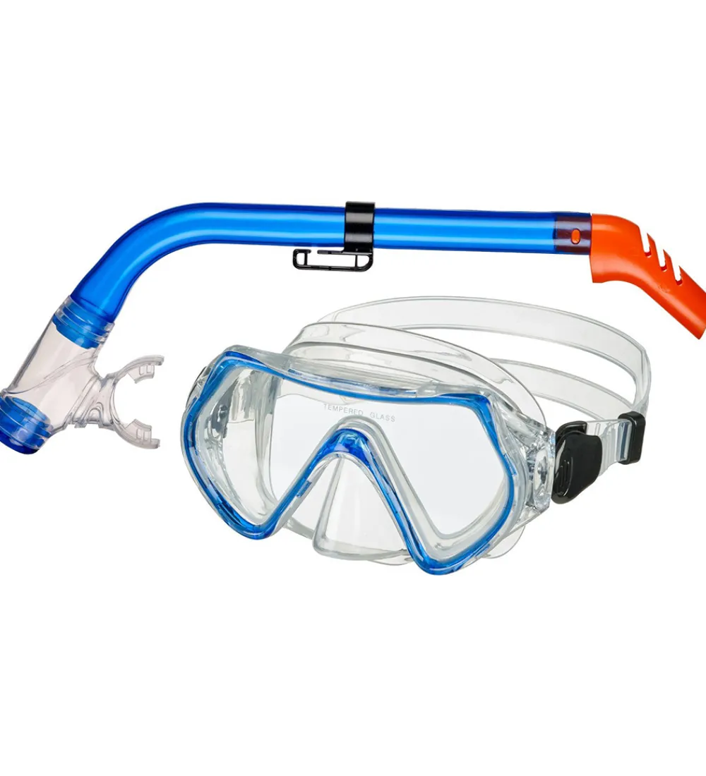 BECO Svømmebriller|Dykkermasker>Snorkelsæt - Ancona 4+ - Blå