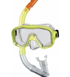 BECO Svømmebriller|Dykkermasker>Snorkelsæt - Bahia 12+ - Limegrøn