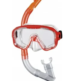 BECO Svømmebriller|Dykkermasker>Snorkelsæt - Bahia 12+ - Rød
