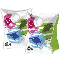 BECO Strandlegetøj|Badevinger|Svømmevinger - 15-30 kg - Hvid/Multifarvet