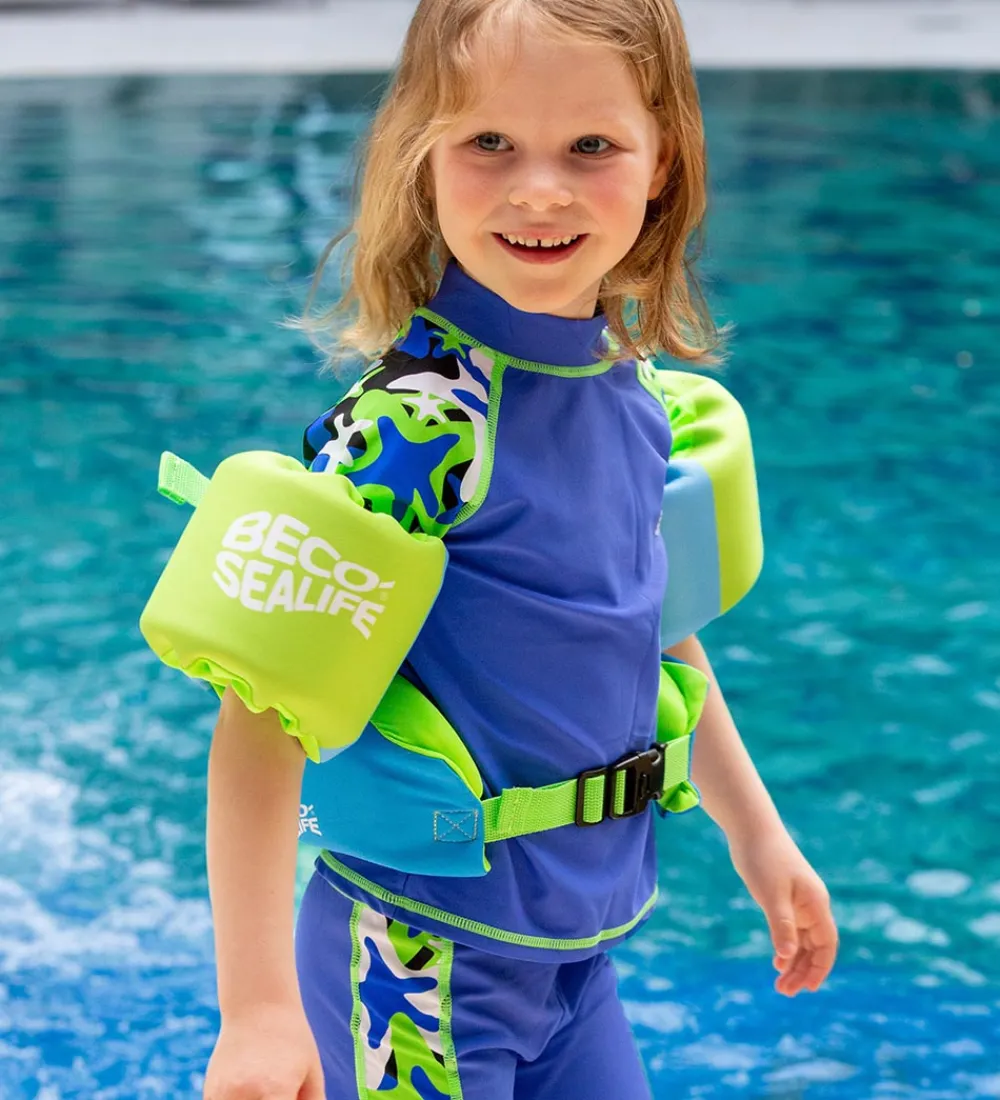 BECO Strandlegetøj|Badevinger|Svømmevinger - Neopren - 15-30 Kg - Grøn