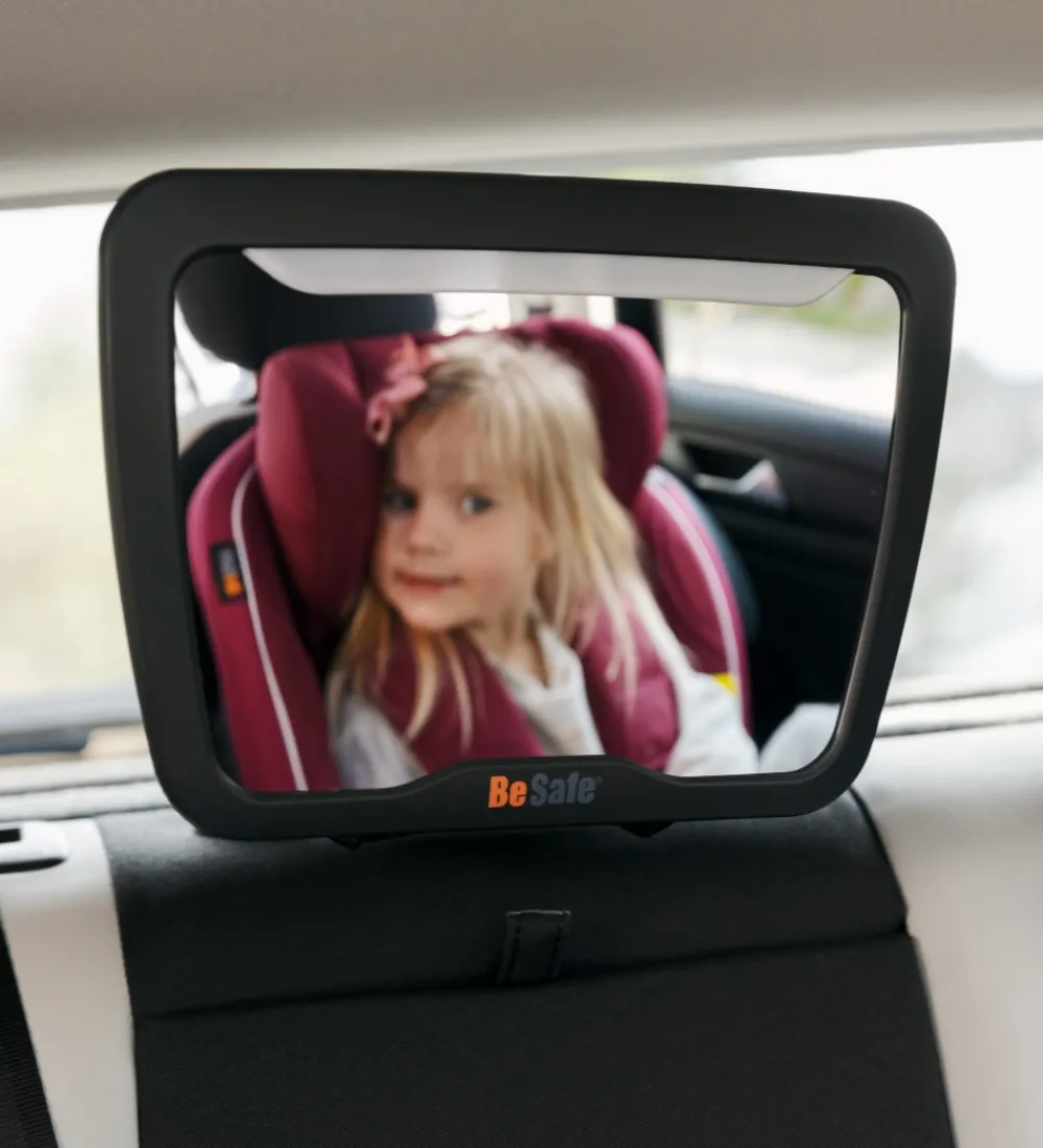BeSafe Spejle>Babyspejl m. Lys - Baby Mirror XL2 - Sort