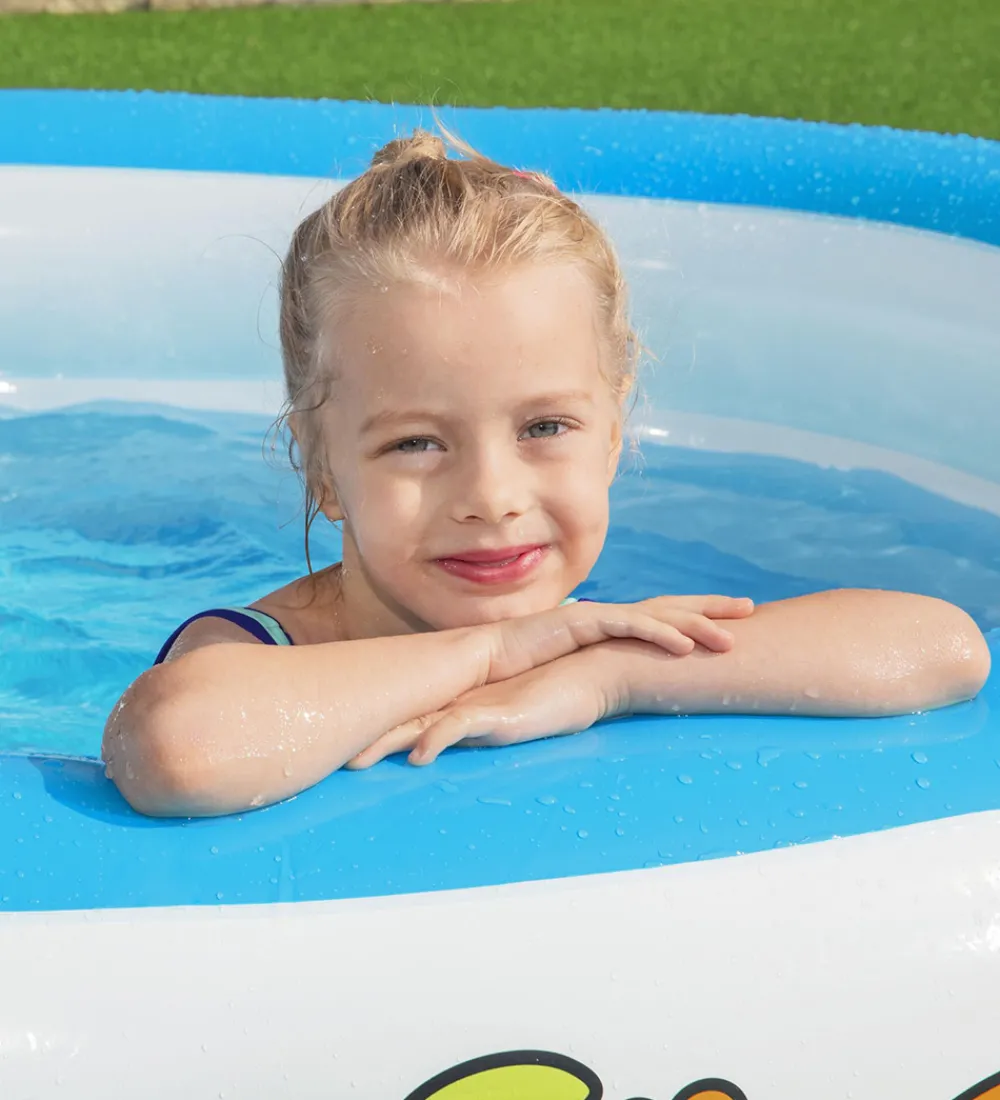 Bestway Vandleg|Badebassin|Badebassin - 196x53cm - Hvid/Blå m. Print