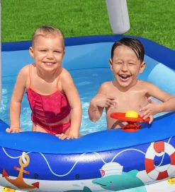 Bestway Vandleg|Badebassin></noscript>Badebassin m. Skygge - 213 x 155 cm - Sea Captain