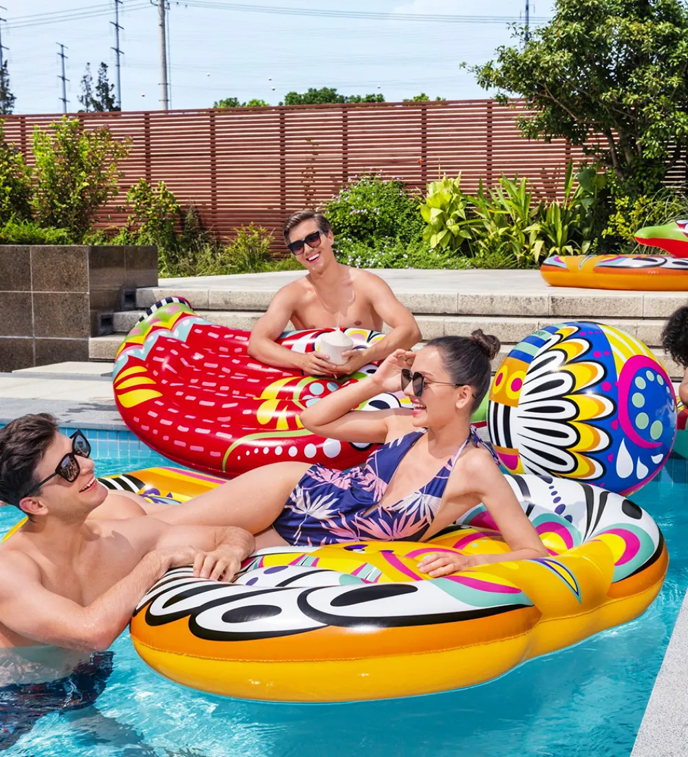 Bestway Strandlegetøj|Badedyr|Flyder - 183x153 cm - Flirty Fiesta Elephant Island
