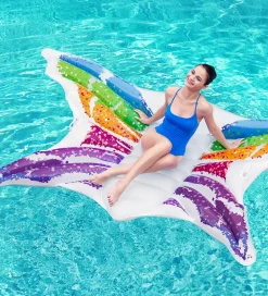 Bestway Strandlegetøj|Badedyr>Flyder - 294x193 cm - Rainbow Butterfly
