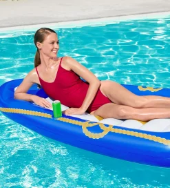 Bestway Strandlegetøj|Badedyr></noscript>Flyder - 190x107cm - Nautical Paradise Boat Lounge