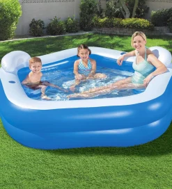 Bestway Badebassin>Oppustelig Badebassin - 213x206 cm - Family Fun