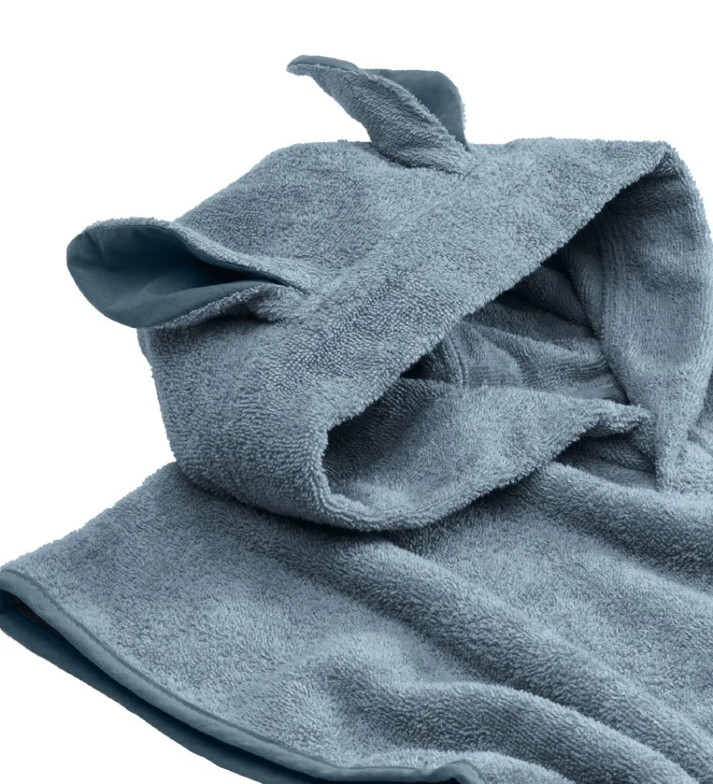 BIBS Babyhåndklæde- Og Poncho|Håndklæder>Badeponcho - 60x55 cm - Kangaroo - Petrol