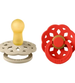 BIBS Sutter>Boheme Natsutter - Str. 1 - 2-pak - Rund - Vanilla/Candy Ap