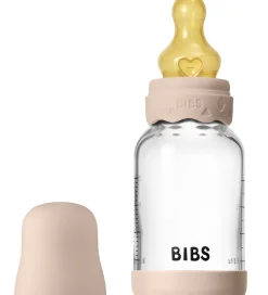 BIBS Sutteflasker|Amning|Boheme Sutteflaske - 120 ml - Glas/Naturgummi - Blush