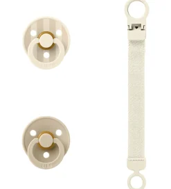 BIBS Sutter>Colour Gavesæt - Sutter/Suttesnor - Str. 1 - Ivory