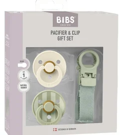 BIBS Sutter>Colour Gavesæt - Sutter/Suttesnor - Str. 1 - Sage