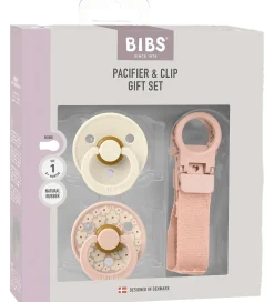 BIBS Sutter|Colour Gavesæt - Sutter/Suttesnor - Str. 1 - Blush