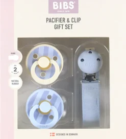 BIBS Sutter|Colour Gavesæt - Sutter/Suttesnor - Str. 2 - Dusty Blue