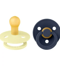 BIBS Sutter|Colour Sutter - Str. 1 - 2-pak - Rund - Luna/Deep Space