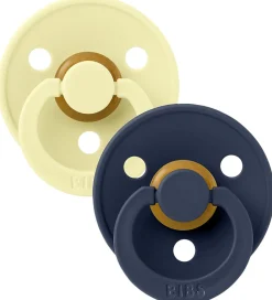 BIBS Sutter|Colour Sutter - Str. 1 - 2-pak - Rund - Luna/Deep Space