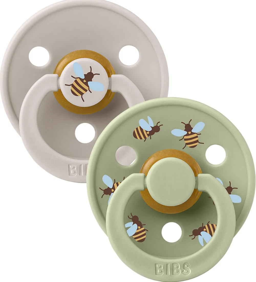 BIBS Sutter>Colour Sutter - Str. 1 - 2-pak - Rund - Mushroom Mix