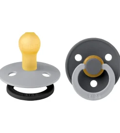 BIBS Sutter|Colour Sutter - Str. 1 - 2-pak - Rund - Cloud Iron Mix