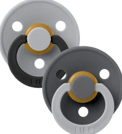 BIBS Sutter|Colour Sutter - Str. 1 - 2-pak - Rund - Cloud Iron Mix