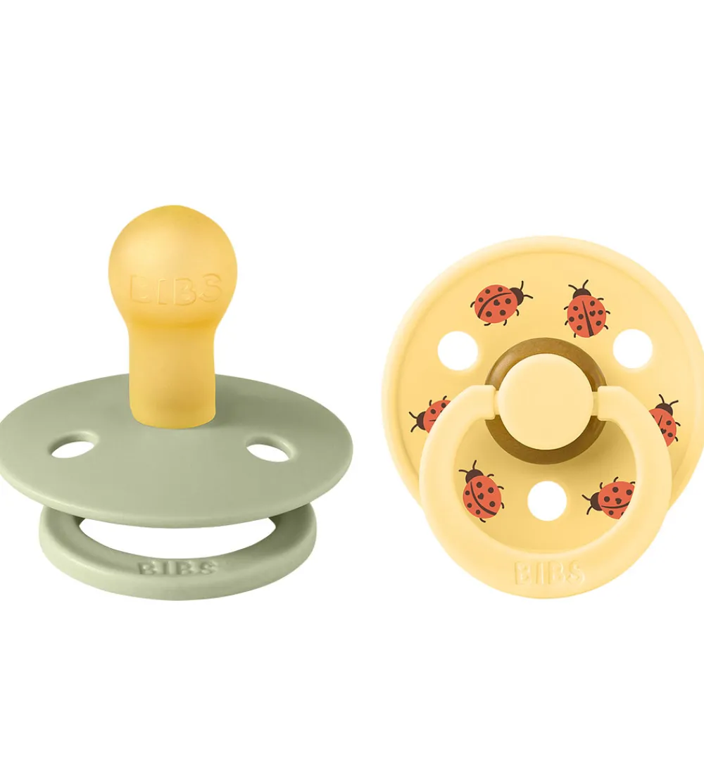 BIBS Sutter|Colour Sutter - Str. 1 - 2-pak - Rund - Sage Mix