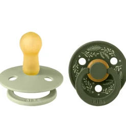 BIBS Sutter>Colour Sutter - Str. 2 - Rund - 2-pak - Leaf - Sage/Hunter