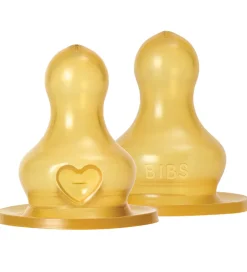 BIBS Sutteflasker|Amning>Flaskesut - 2-pak - Fast Flow - Naturgummi