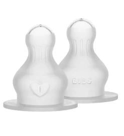 BIBS Sutteflasker|Amning|Flaskesut - 2-pak - Fast Flow - Silicone
