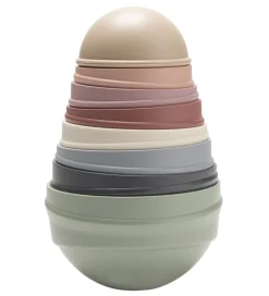 BIBS Stablelegetøj|Stabletårn - 8 Dele - Pastel Rainbow